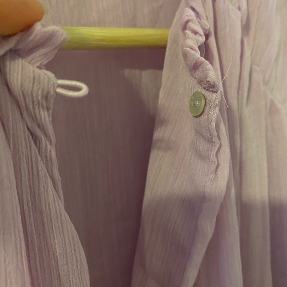 Zara lavender flowy blouse -Size small - Picture 3 of 6